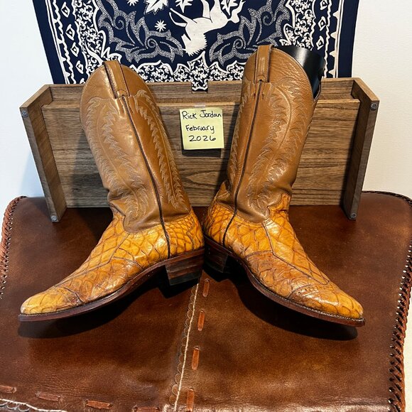 Justin\'s Reptile Cowboy Boots in Men\'s Size 8.5D main image 8